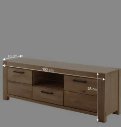 Wohnen Tv & Hifi-Möbel|Tv & Hifi-Möbel*Wildeiche TV Lowboard teilmassiv - Sophia