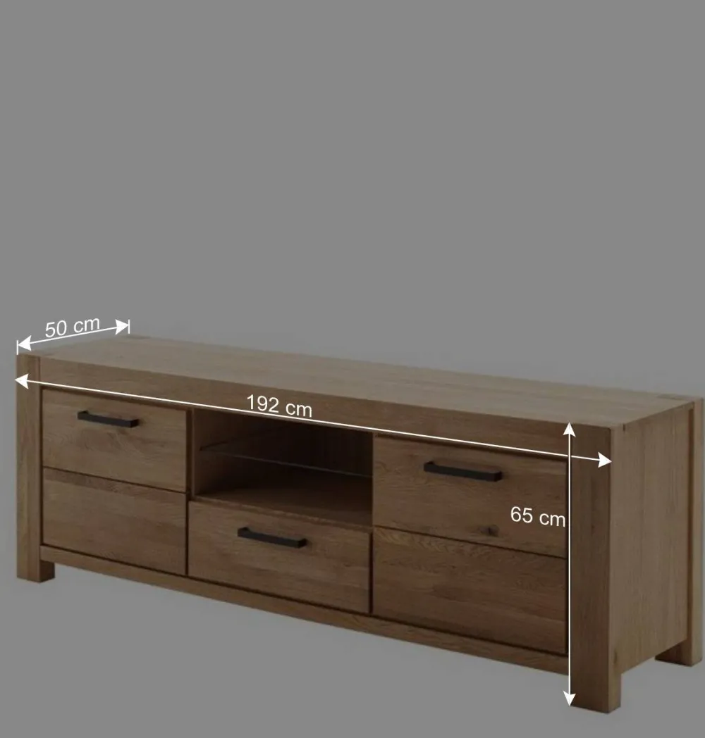 Wohnen Tv & Hifi-Möbel|Tv & Hifi-Möbel*Wildeiche TV Lowboard teilmassiv - Sophia