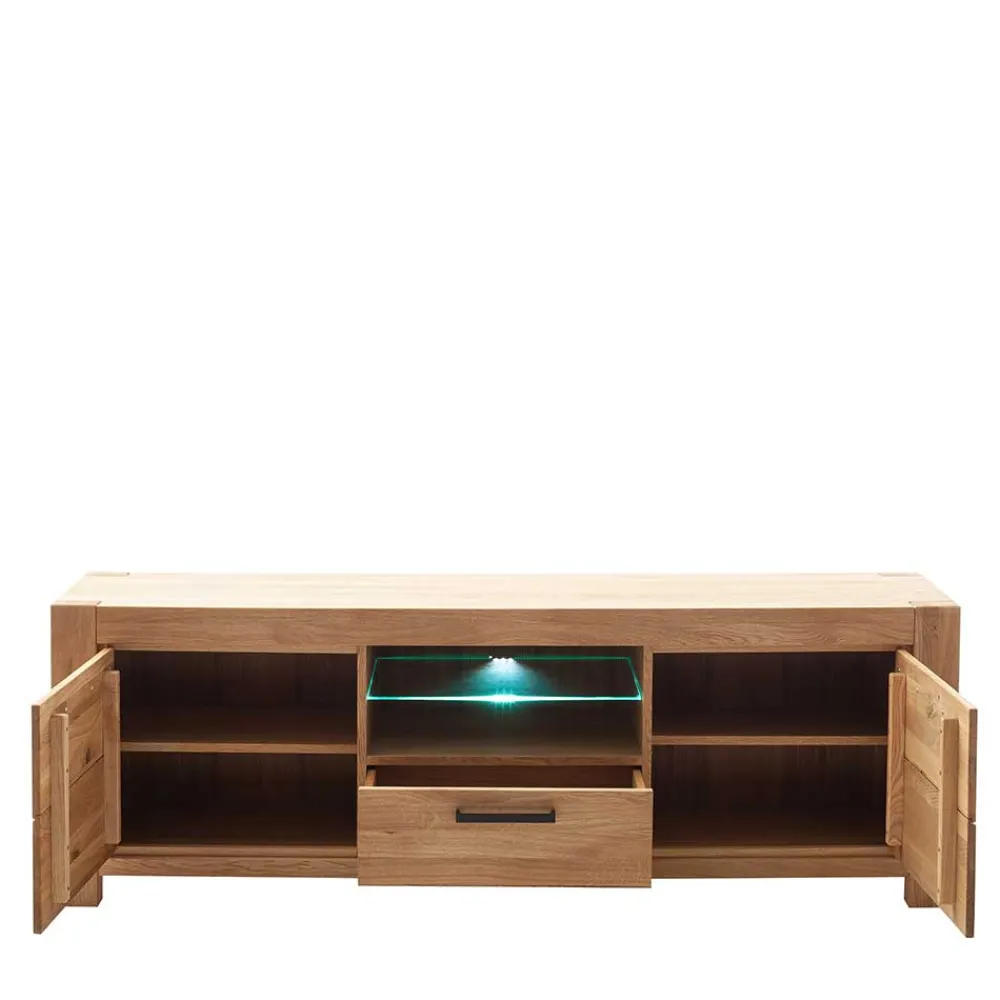 Wohnen Tv & Hifi-Möbel|Tv & Hifi-Möbel*Wildeiche TV Lowboard teilmassiv - Sophia