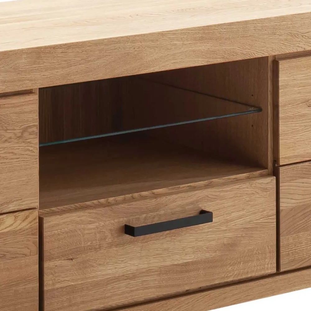 Wohnen Tv & Hifi-Möbel|Tv & Hifi-Möbel*Wildeiche TV Lowboard teilmassiv - Sophia