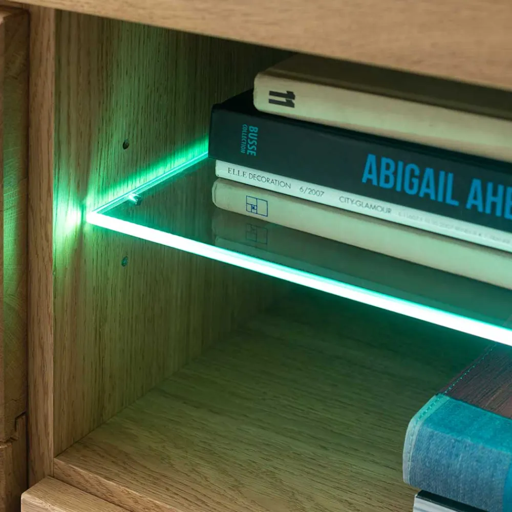 Wohnen Tv & Hifi-Möbel|Tv & Hifi-Möbel*Wildeiche TV Lowboard teilmassiv - Sophia