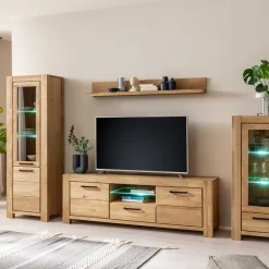 Wohnen Tv & Hifi-Möbel|Tv & Hifi-Möbel*Wildeiche TV Lowboard teilmassiv - Sophia