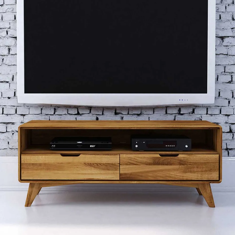 Wohnen Sideboards & Kommoden|Sideboards & Kommoden*Wildeiche TV Unterschrank mit 2 Schubladen - Eavy III