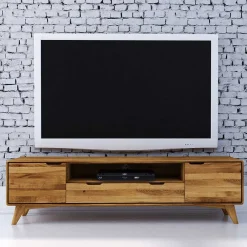 Wohnen Sideboards & Kommoden|Sideboards & Kommoden*Wildeiche TV Unterschrank mit Schublade - Eavy II