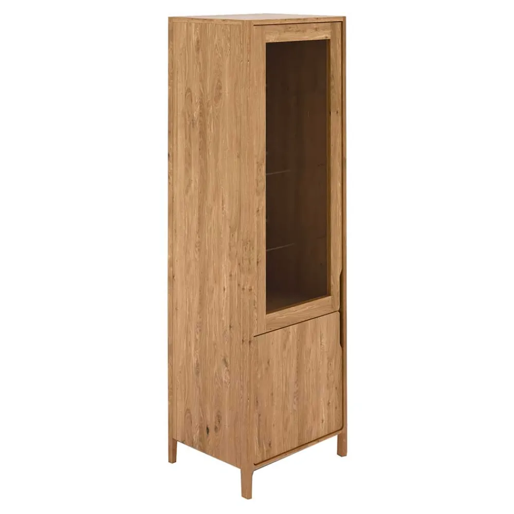 Wohnen Wildeiche Vitrine in modernem Design - Laida