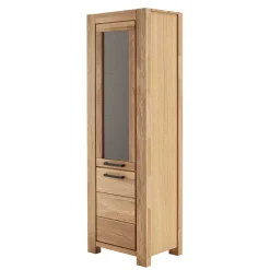 Wohnen Wildeiche Vitrine teilmassiv - Sophia