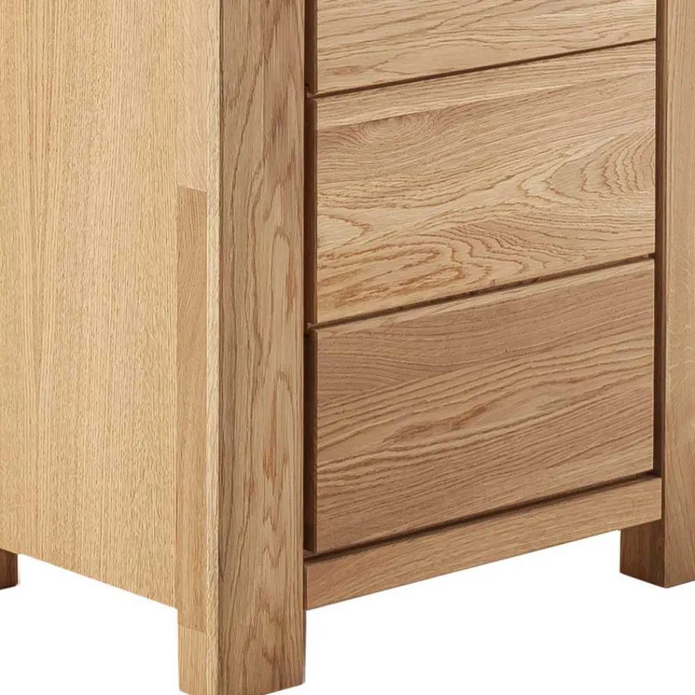 Wohnen Wildeiche Vitrine teilmassiv - Sophia