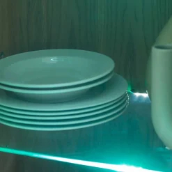 Wohnen Wildeiche Vitrine teilmassiv - Sophia