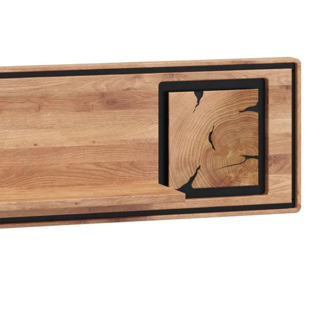 Wohnen Esszimmerregale|Regale*Wildeiche Wandboard mit Hirnholz Applikation - Shipper