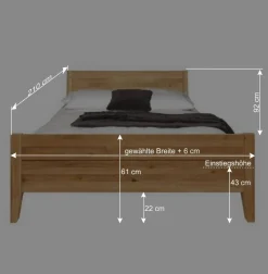 Wohnen Wildeichebett Masdamos massiv geölt