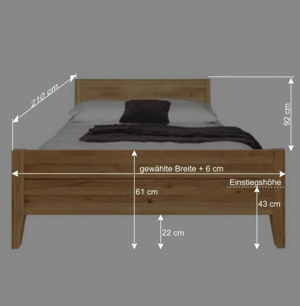 Wohnen Wildeichebett Masdamos massiv geölt