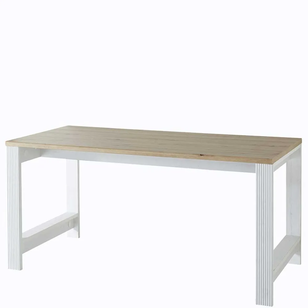 Wohnen Winkel-Schreibtisch im Landhausstil - Mehady