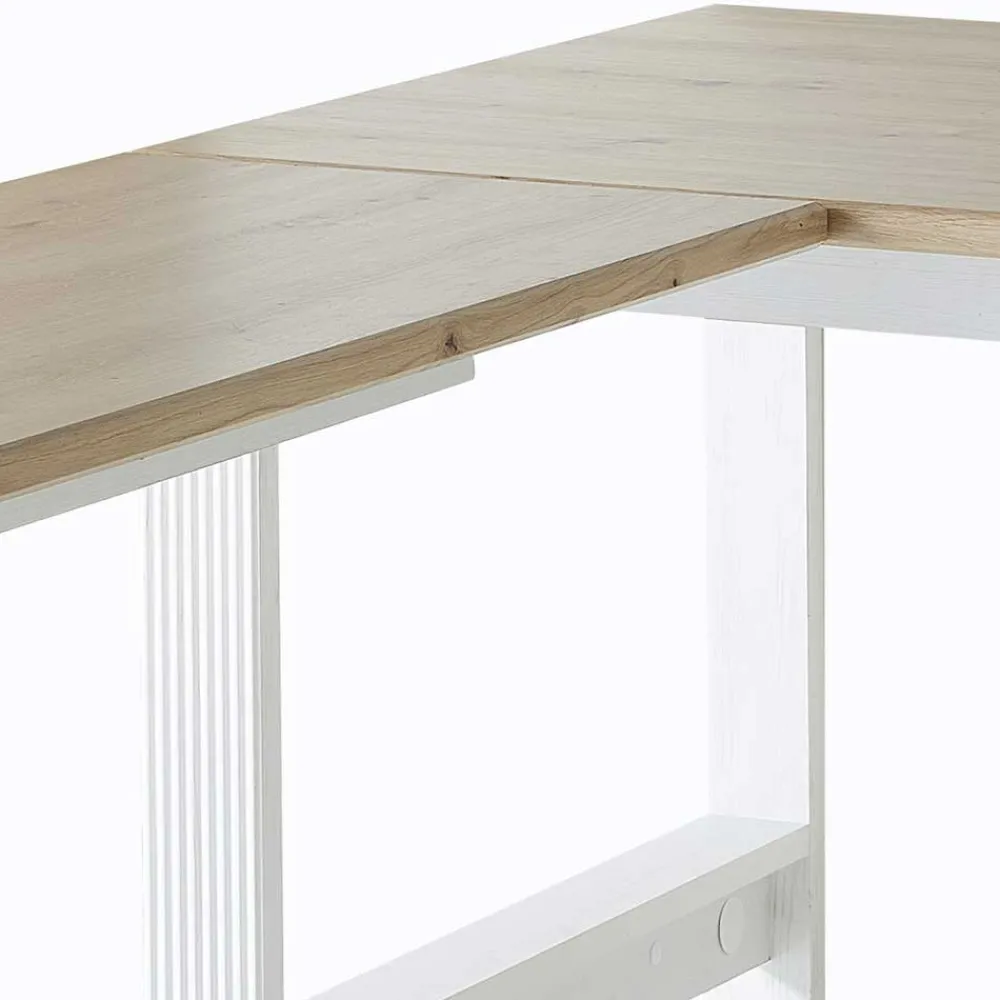 Wohnen Winkel-Schreibtisch im Landhausstil - Mehady