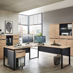 Wohnen Winkel-Schreibtisch 223x77x170 cm - Kuetra