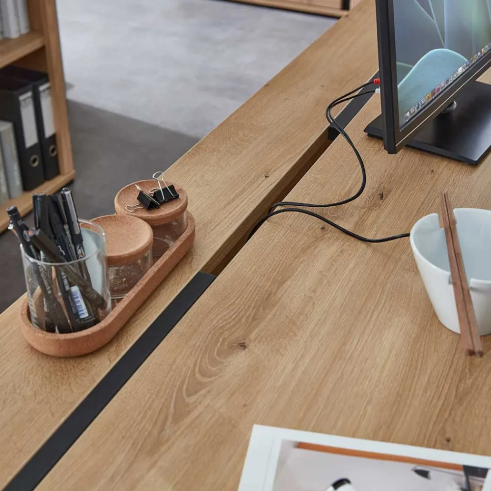 Wohnen Winkelschreibtisch 160x77x235 cm - Emly