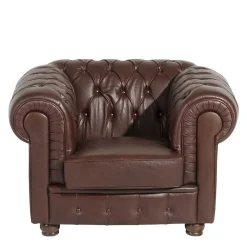 Wohnen Wischleder Sessel in Braun - Cementa