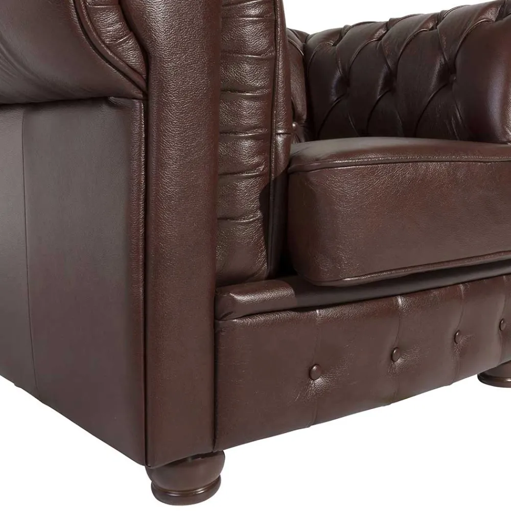 Wohnen Wischleder Sessel in Braun - Cementa