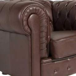 Wohnen Wischleder Sessel in Braun - Cementa