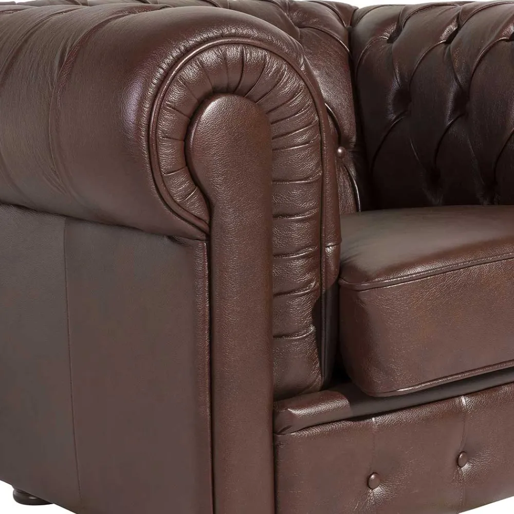 Wohnen Wischleder Sessel in Braun - Cementa