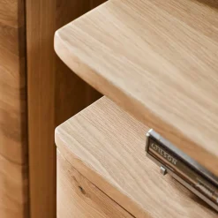 Wohnen Wohnwände|Wohnwand*Wohnmöbel Set in Eiche Bianco - Crokas (vierteilig)