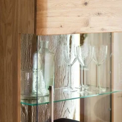 Wohnen Wohnwände|Wohnwand*Wohnmöbel Set in Eiche Bianco - Crokas (vierteilig)