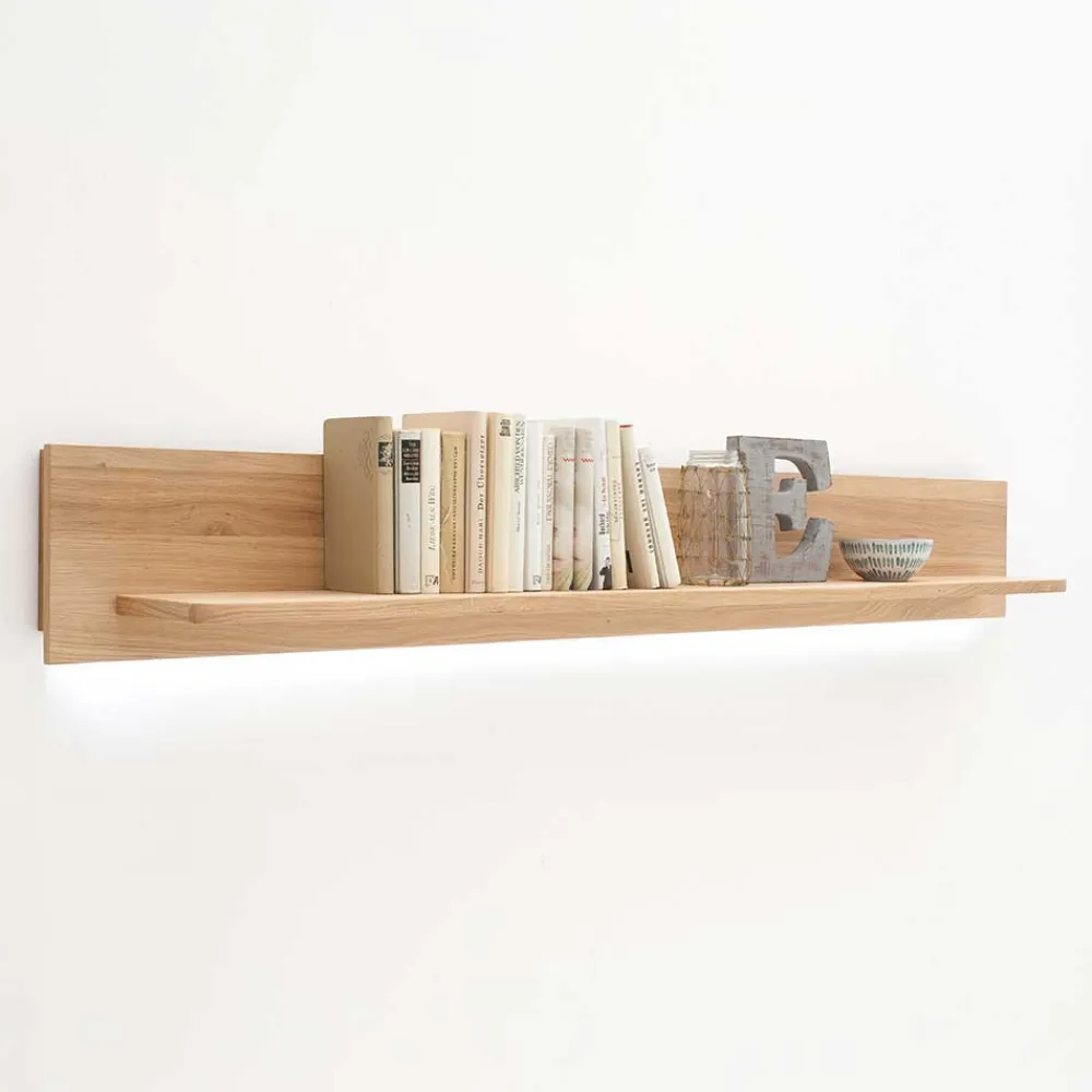 Wohnen Wohnwände|Wohnwand*Wohnmöbel Set in Eiche Bianco - Crokas (vierteilig)