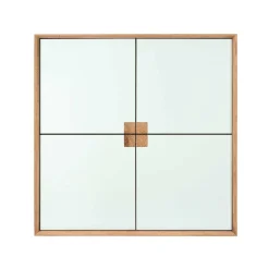 Wohnen Wohnraum Hängeschrank in Weiß & Eiche - Julecas