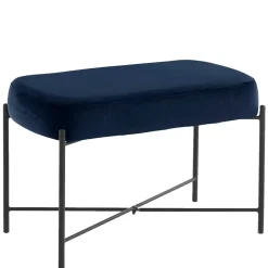 Wohnen Küchenbänke|Esszimmerbänke*Wohnraum Sitzbank in Blau Samt - Isika