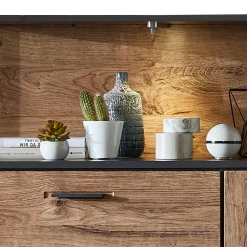 Wohnen Loft Möbel|Industrial Möbel*Wohnwand Möbel im Industrial Style - Xindus (dreiteilig)