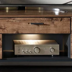 Wohnen Loft Möbel|Industrial Möbel*Wohnwand Möbel im Industrial Style - Xindus (dreiteilig)