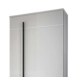 Wohnen Vitrinen|Wohnzimmer-Vitrinen*Wohnwand Seitenschrank Jetongos in Weiß Hochglanz