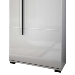 Wohnen Vitrinen|Wohnzimmer-Vitrinen*Wohnwand Seitenschrank Jetongos in Weiß Hochglanz