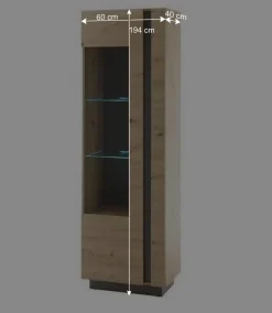 Wohnen Wohnzimmerschränke|Wohnwände*Wohnzimmer Anbauwand 270 cm breit - Lairian (vierteilig)