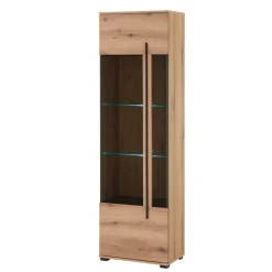 Wohnen Wohnzimmerschränke|Wohnwände*Wohnzimmer Anbauwand in Eiche - Brocus (dreiteilig)