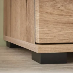 Wohnen Wohnzimmerschränke|Wohnwände*Wohnzimmer Anbauwand in Eiche - Brocus (dreiteilig)