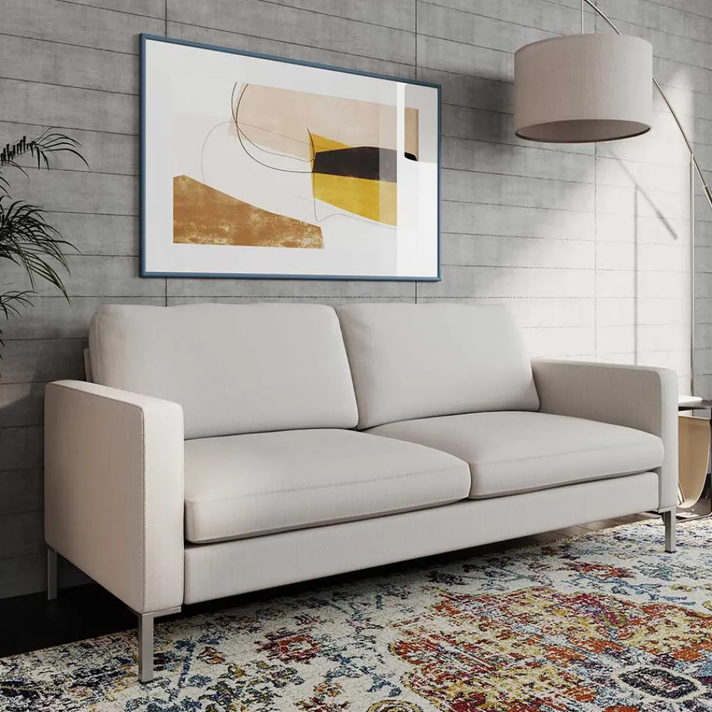 Wohnen Wohnzimmer Couch in Cremefarben - Afilonga