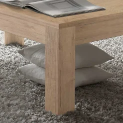 Wohnen Retro Möbel|Tische*Wohnzimmer Couchtisch im Eiche Dekor - Rodonda