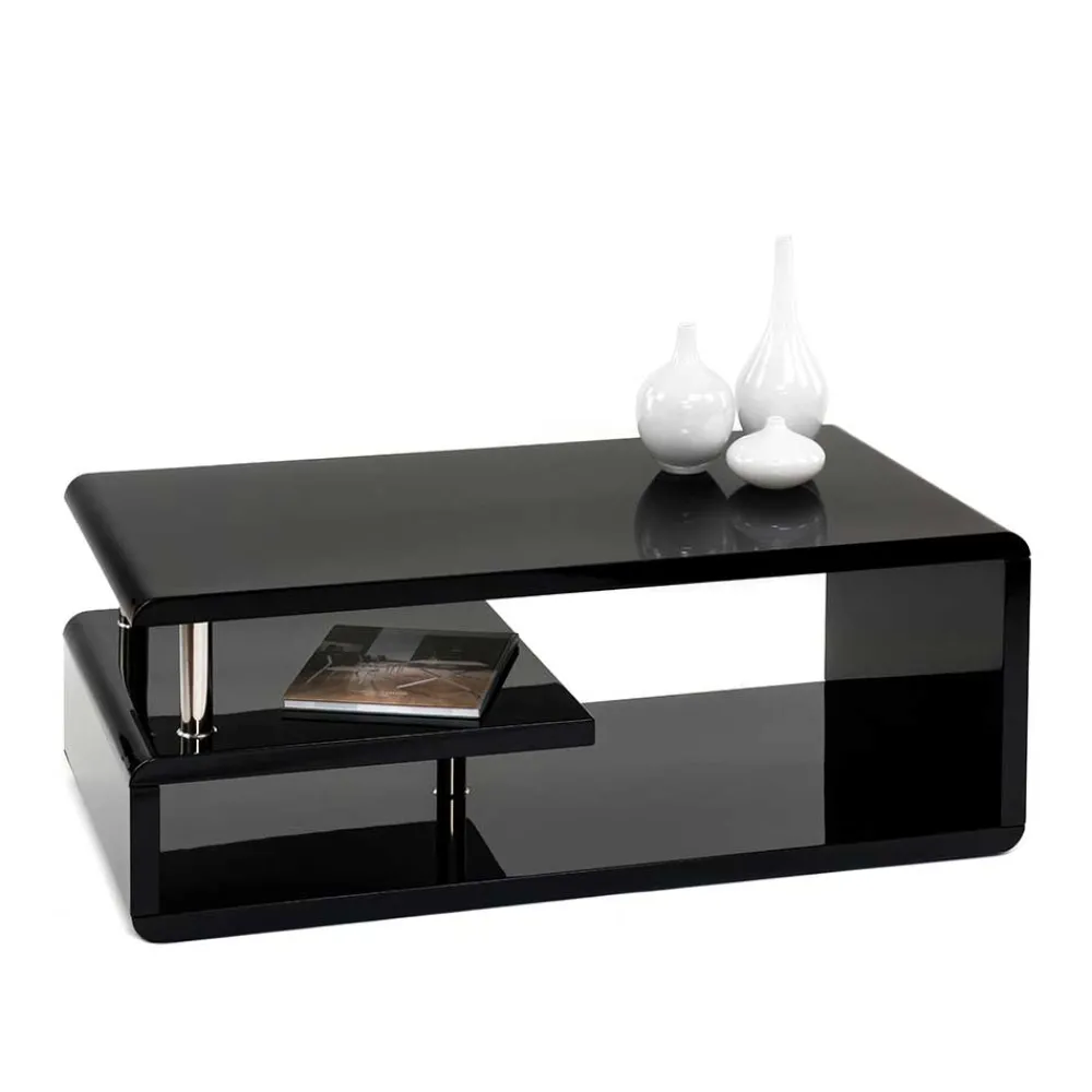 Wohnen Tische|Couchtisch*Wohnzimmer Couchtisch in Schwarz hochglänzend - Jusip