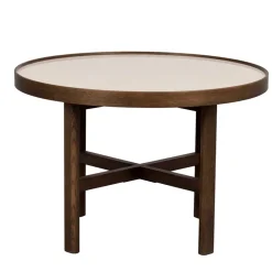 Wohnen Wohnzimmer Couchtisch mit runder Keramikplatte - Wyola