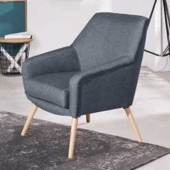 Wohnen Wohnzimmer Einzelsessel in Blau - Legancas