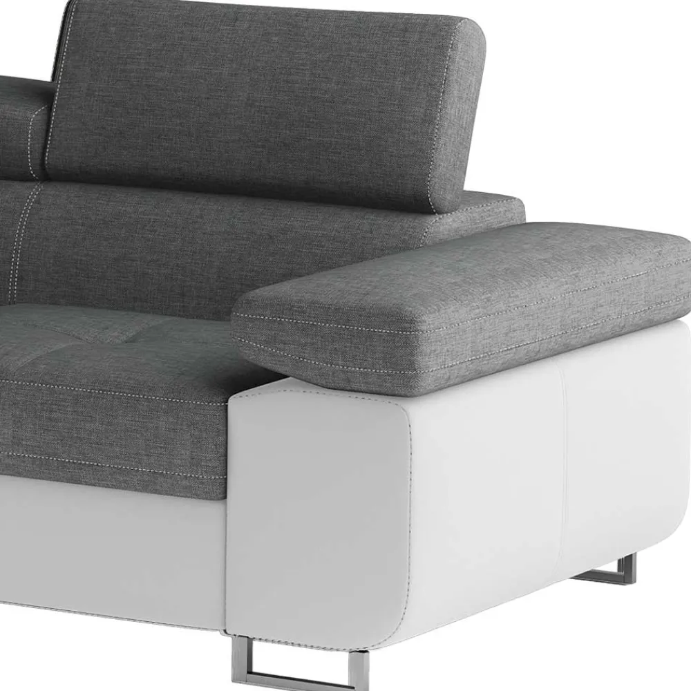 Wohnen Wohnzimmer Funktionsecke in Grau und Weiß - Snake
