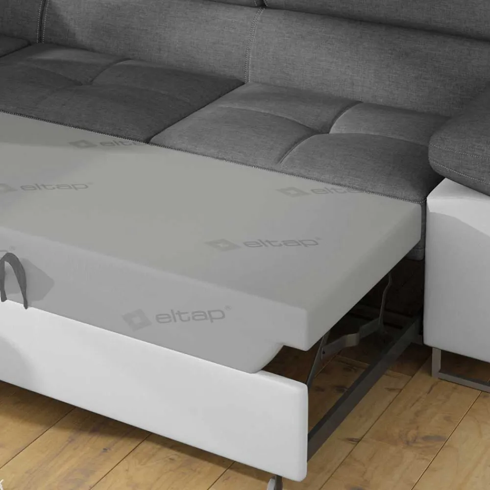 Wohnen Wohnzimmer Funktionsecke in Grau und Weiß - Snake