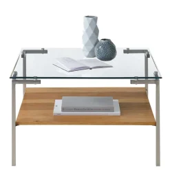 Wohnen Wohnzimmer Glastisch mit Vierfußgestell - Habic