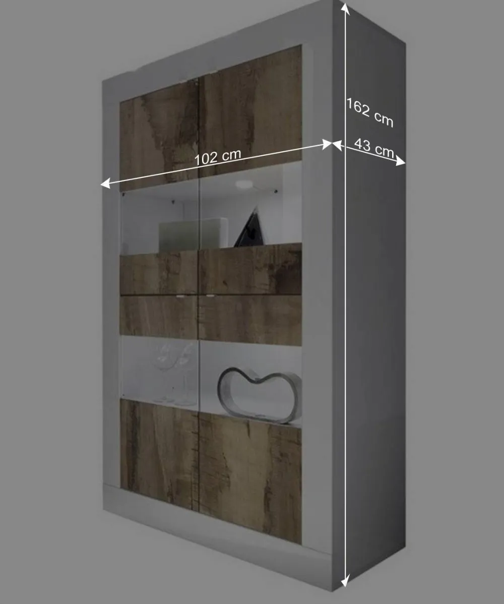 Wohnen Wohnzimmerschränke|Wohnwände*Wohnzimmer Highboard & Sideboard - Olvenion (zweiteilig)