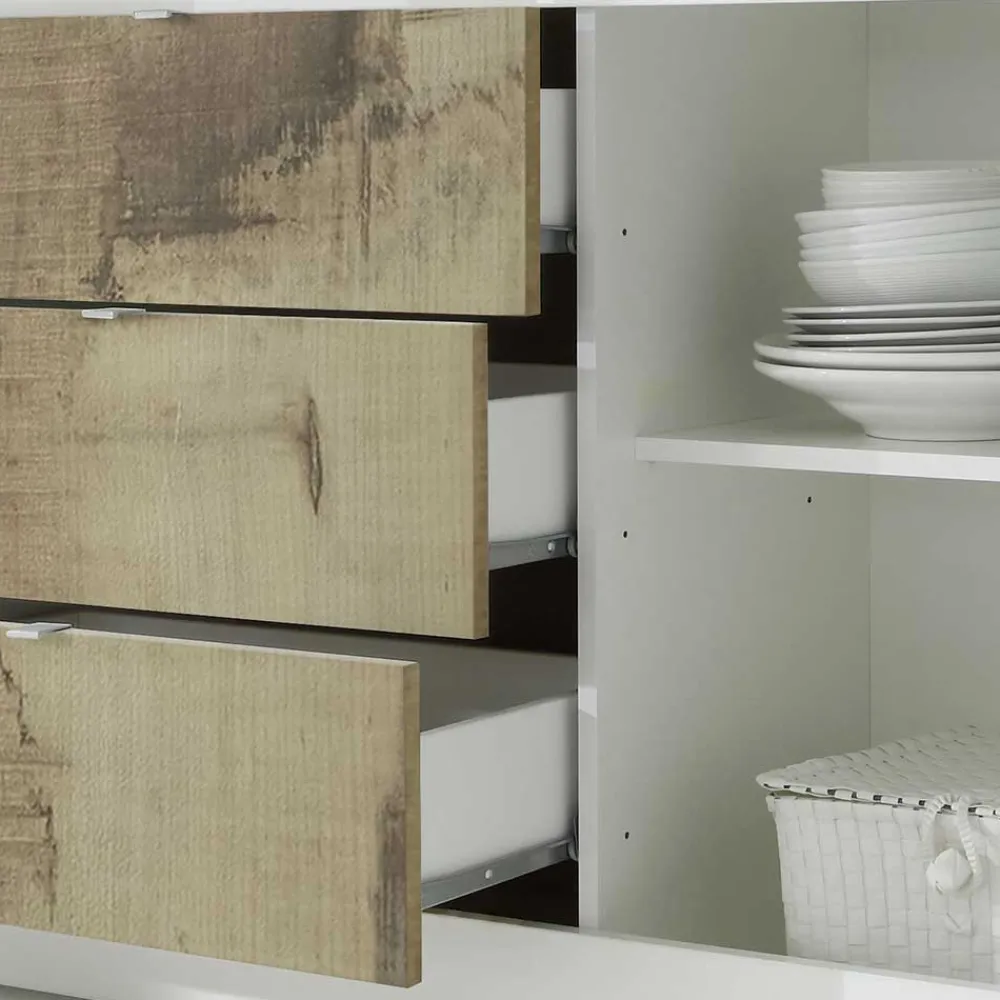 Wohnen Wohnzimmerschränke|Wohnwände*Wohnzimmer Highboard & Sideboard - Olvenion (zweiteilig)