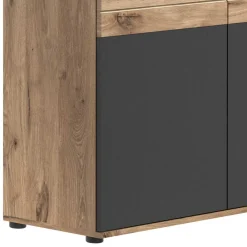 Wohnen Wohnzimmer Highboard mit Glaseinsätzen - Lucios