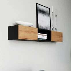 Wohnen Esszimmerschränke*Wohnzimmer Hängeschrank mit zwei Türen & Fach - Cavan