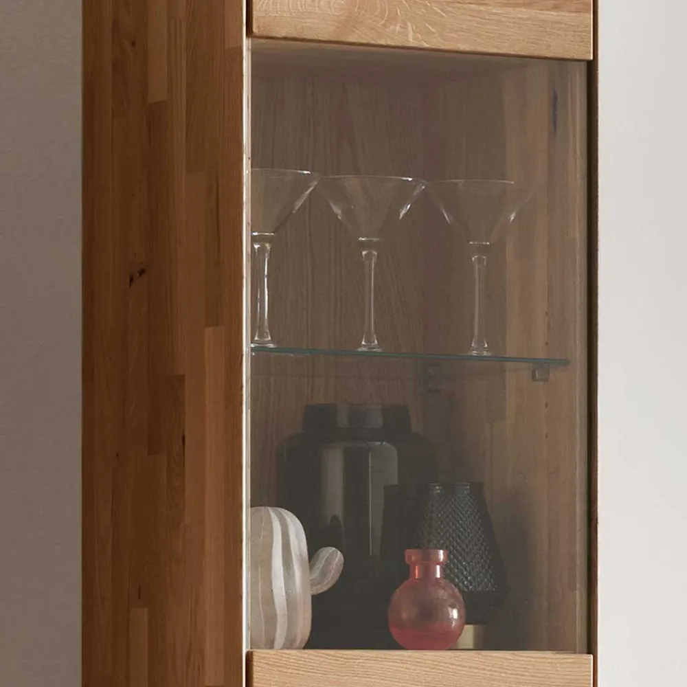 Wohnen Vitrinen|Wohnzimmer-Vitrinen*Wohnzimmer Hängeschrank mit Glas - Sinta