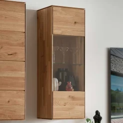 Wohnen Vitrinen|Wohnzimmer-Vitrinen*Wohnzimmer Hängeschrank mit Glas - Sinta