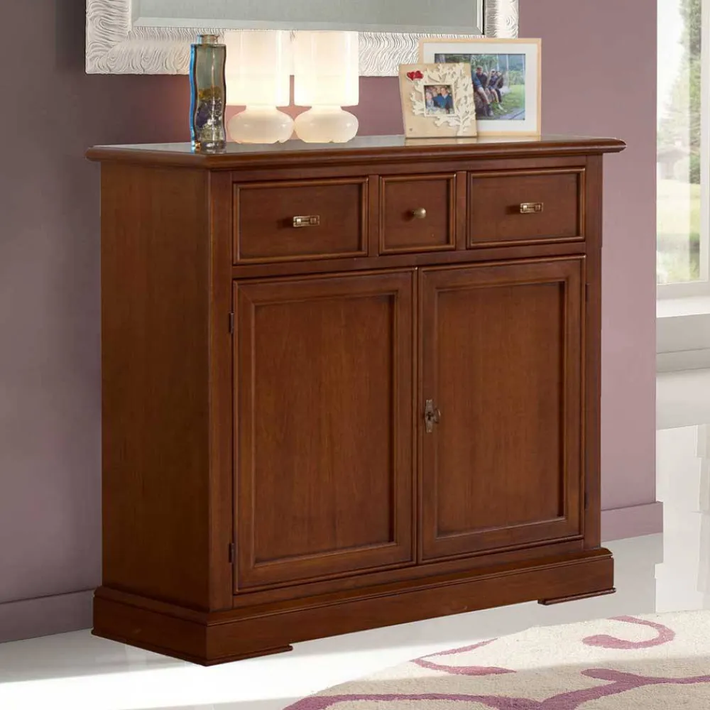 Wohnen Wohnzimmer Kommode in Walnussfarben Antik - Istefanio